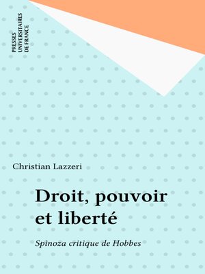cover image of Droit, pouvoir et liberté